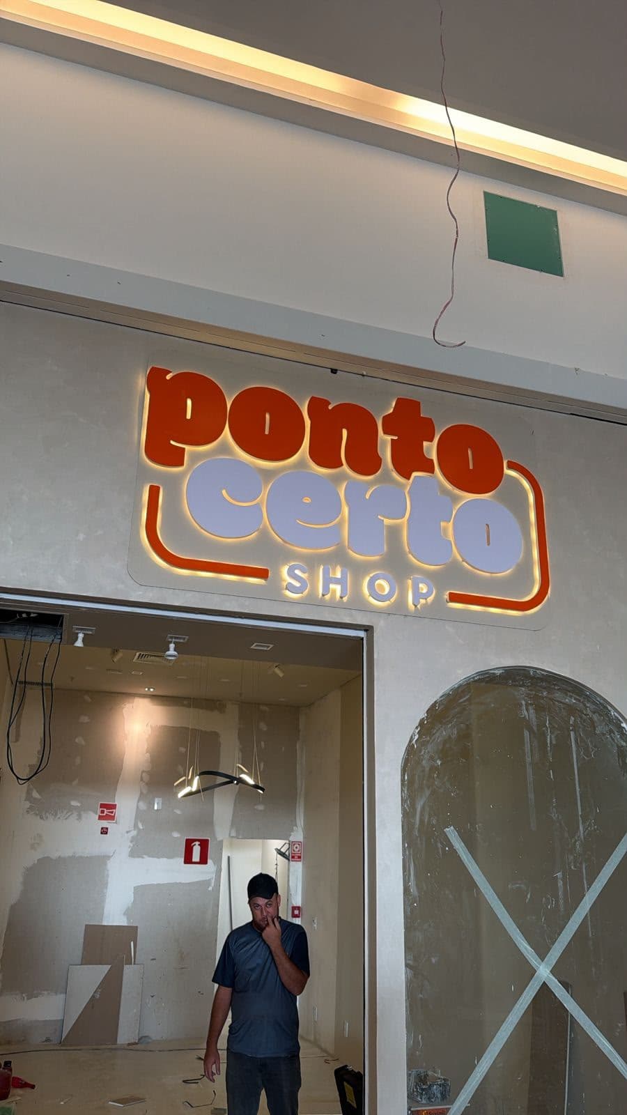 Letras caixa Ponto Certo Shop